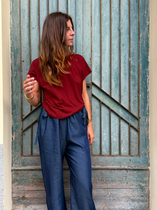 T-shirt Scatoletta rosso/mattone