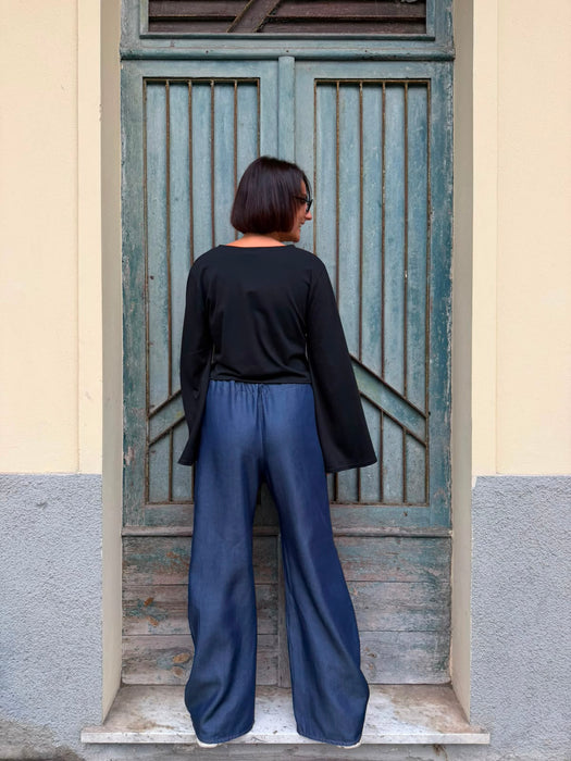Maglia Alfredo in cotone nero