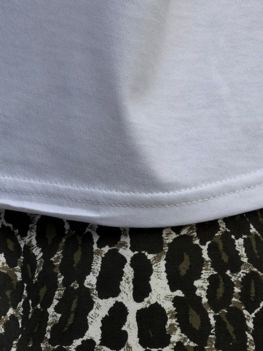 Gonna Luca in gabardine leopardato