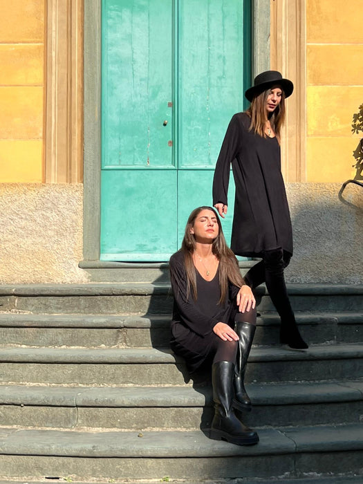 Abito Frida in maglina nera