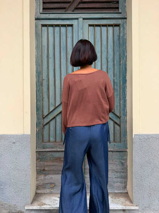Maglia Deborah in maglina color cammello