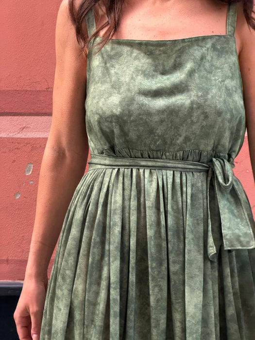 Abito Barbara in jersey verde