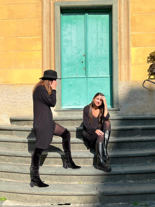 Abito Frida in maglina nera