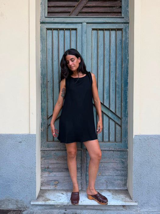Abito Michele in viscosa nero