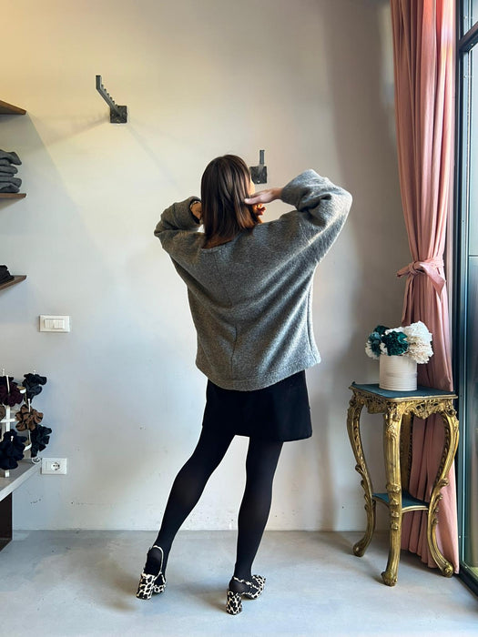 Gonna Luca in velluto nero