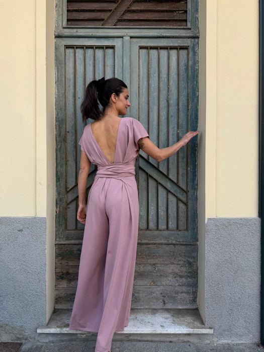 Tuta Magda rosa malva