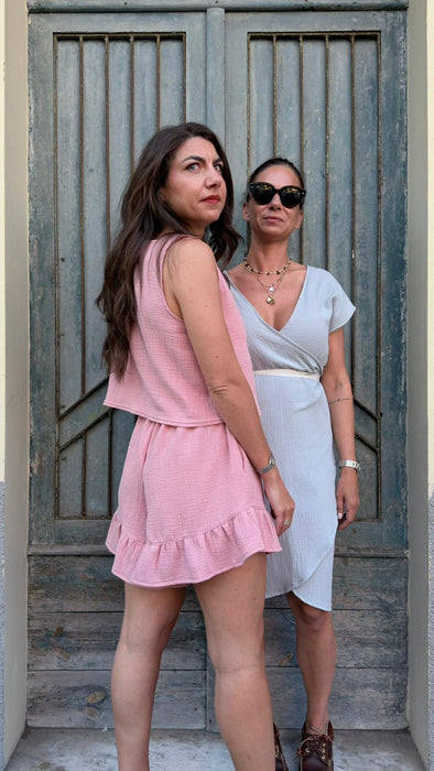 Pantagonna Itana in mussola rosa