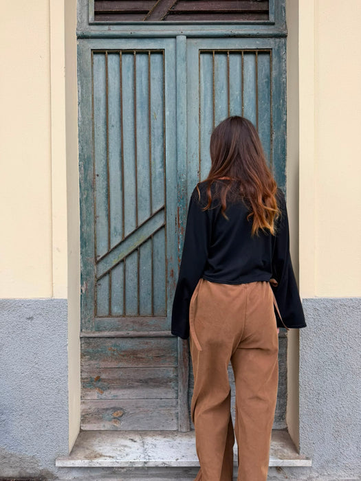 Maglia Alfredo in cotone nero