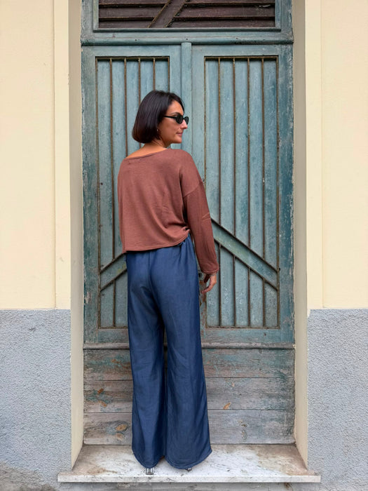 Maglia Deborah in maglina color cammello