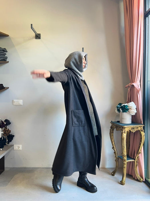 Cardigan Marinella lungo antracite