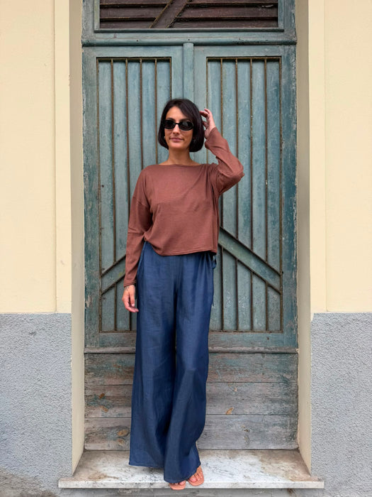 Maglia Deborah in maglina color cammello