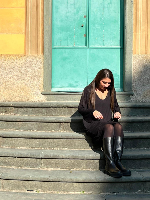 Abito Frida in maglina nera