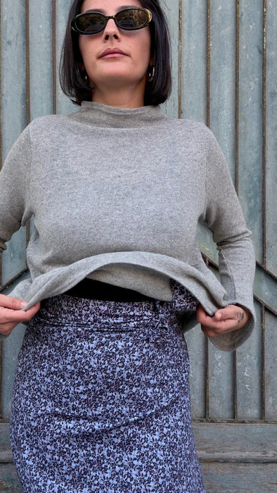 Maglia Nicole in lana grigio chiaro