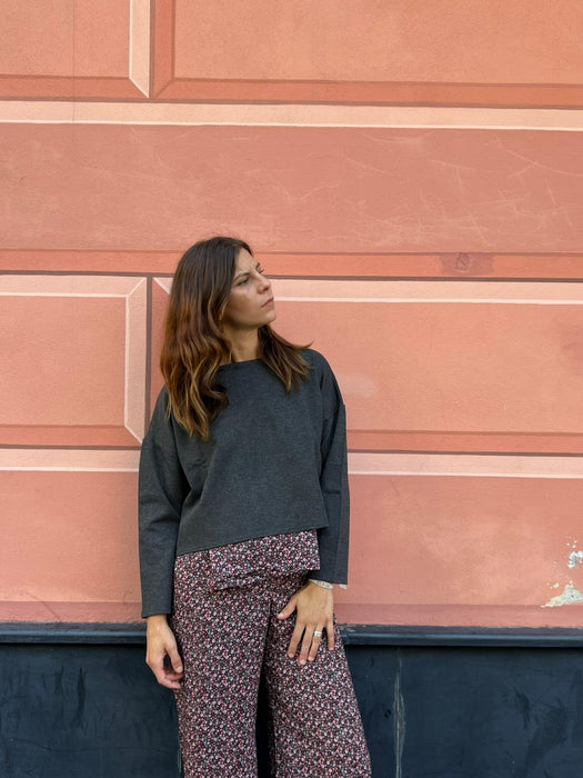 Pantaloni Mia in viscosa a fiori