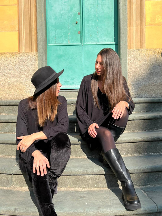 Abito Frida in maglina nera