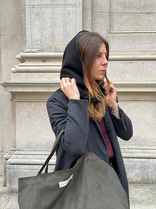 Borsa in velluto verdone