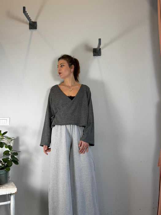 Pantaloni Corrado grigio chiaro mélange