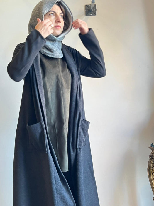 Cardigan Marinella lungo antracite