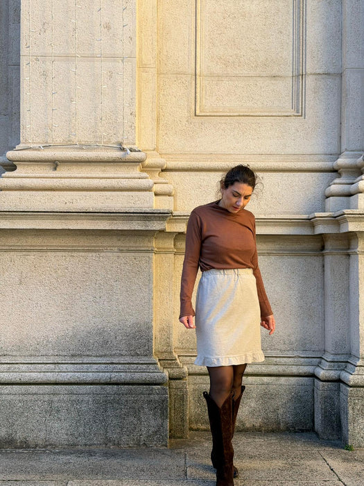 Maglia Nicole in maglina terra bruciata