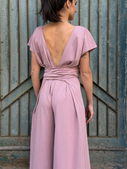 Tuta Magda rosa malva