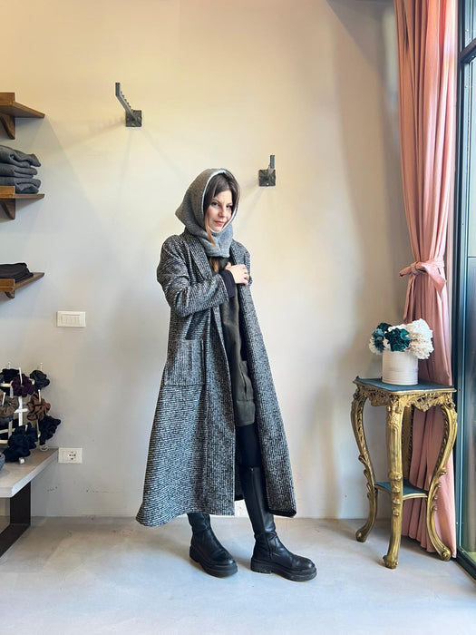 Abito Emilia con tasche in velluto verdone