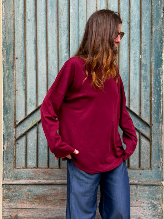 Maglia Carolina color bordeaux