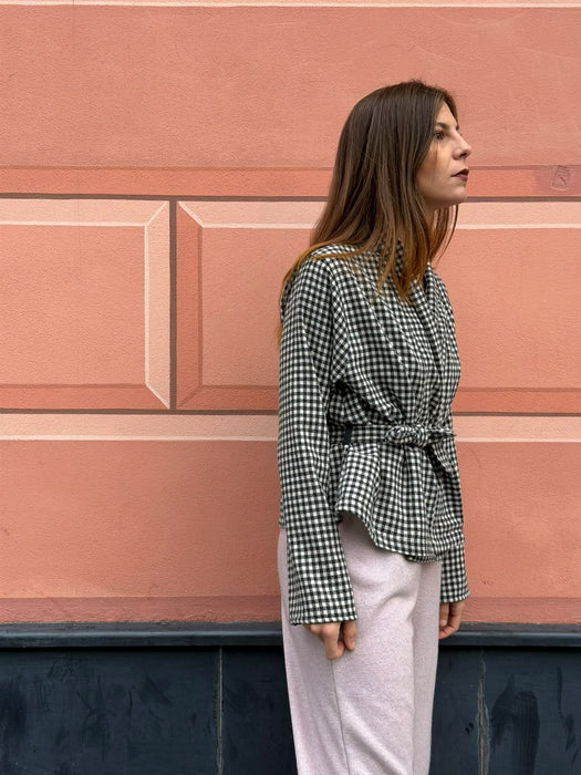 Pantaloni Mia in cashmere rosa