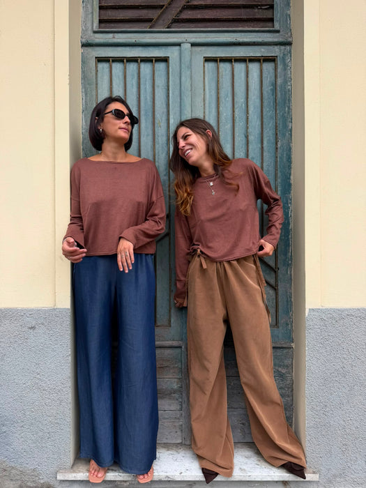 Maglia Deborah in maglina color cammello