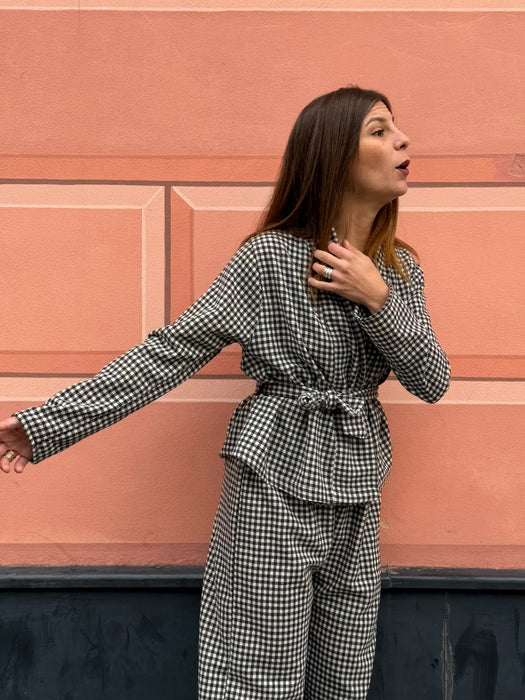 Cardigan Romeo in flanella a quadretti