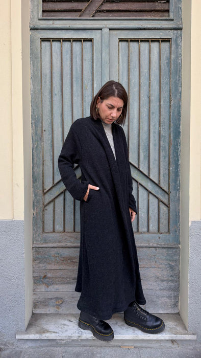 Cardigan Marinella in lana nera