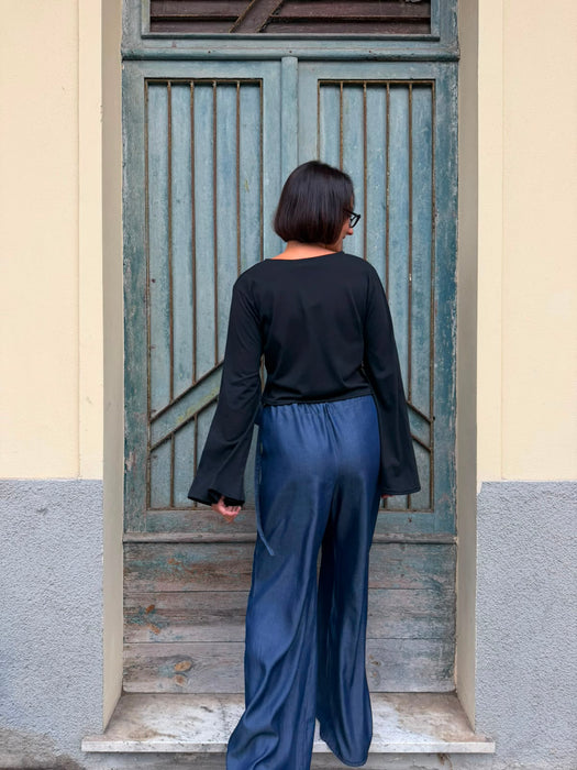 Maglia Alfredo in cotone nero