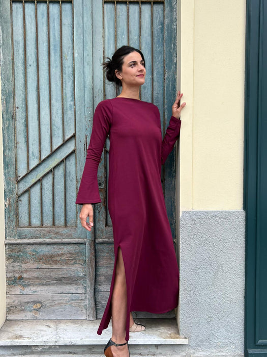 Abito Cristiana lungo magenta