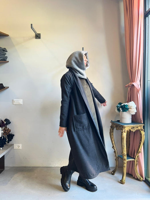 Cardigan Marinella lungo antracite