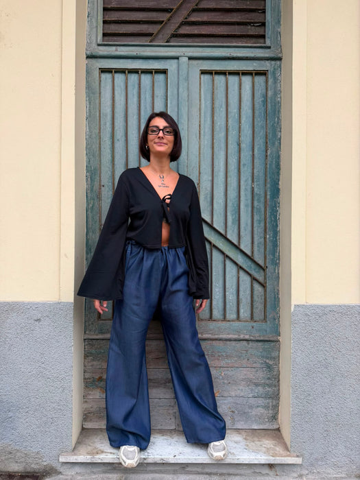 Maglia Alfredo in cotone nero