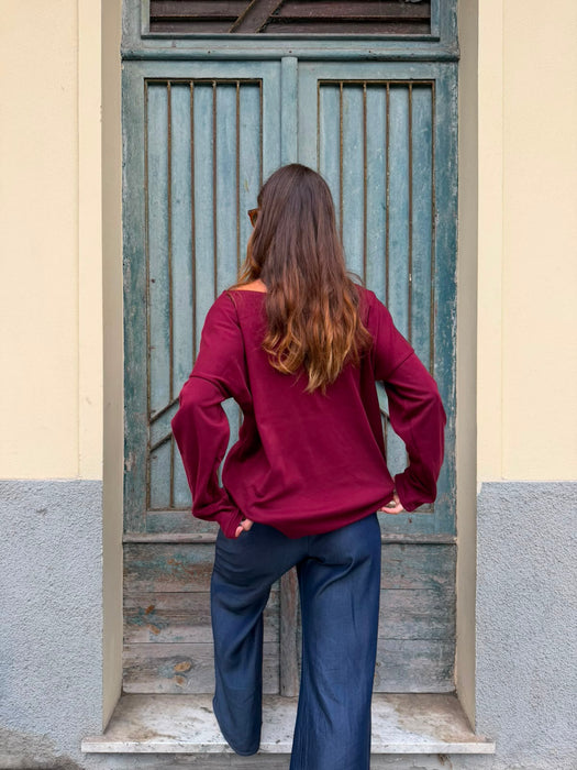 Maglia Carolina color bordeaux