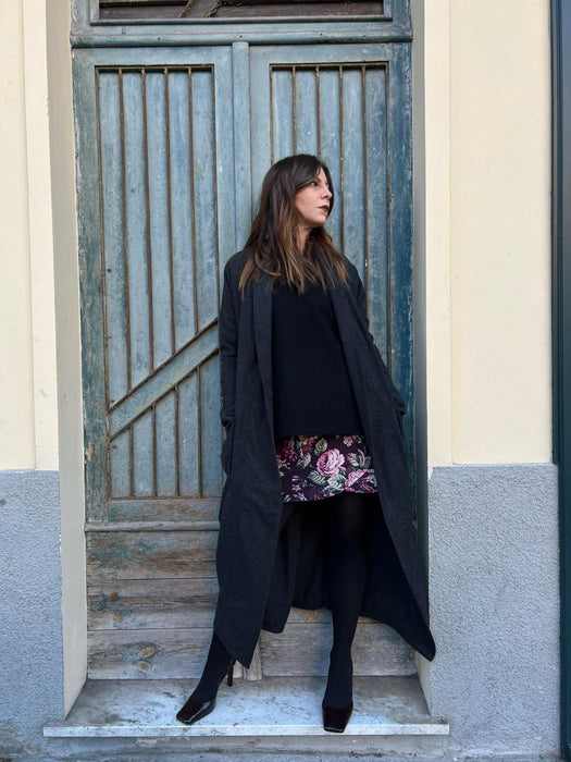 Cardigan Marinella lungo antracite