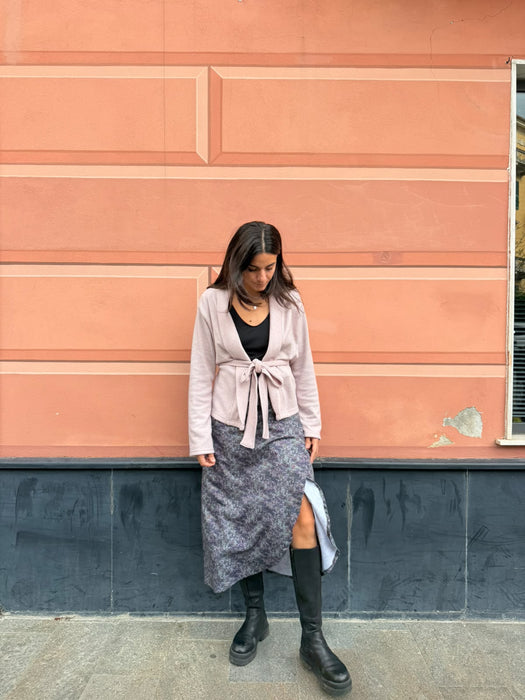 Cardigan Romeo in cashmere rosa