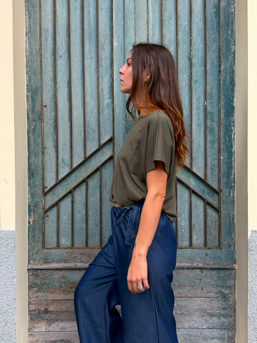 T-shirt Scatoletta verde oliva