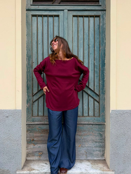 Maglia Carolina color bordeaux