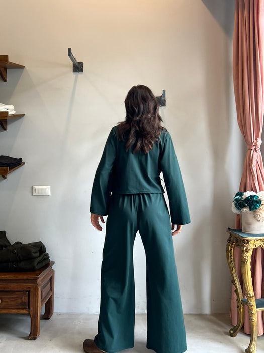 Pantaloni Mia verde bottiglia