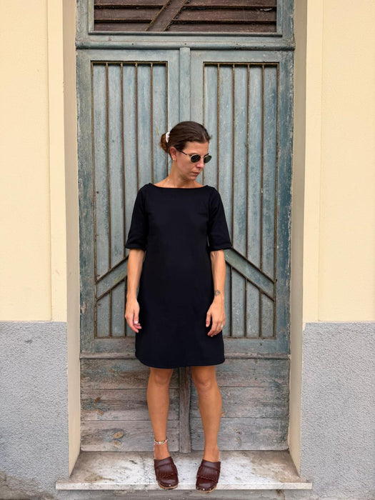 Abito Ada in punto Milano nero