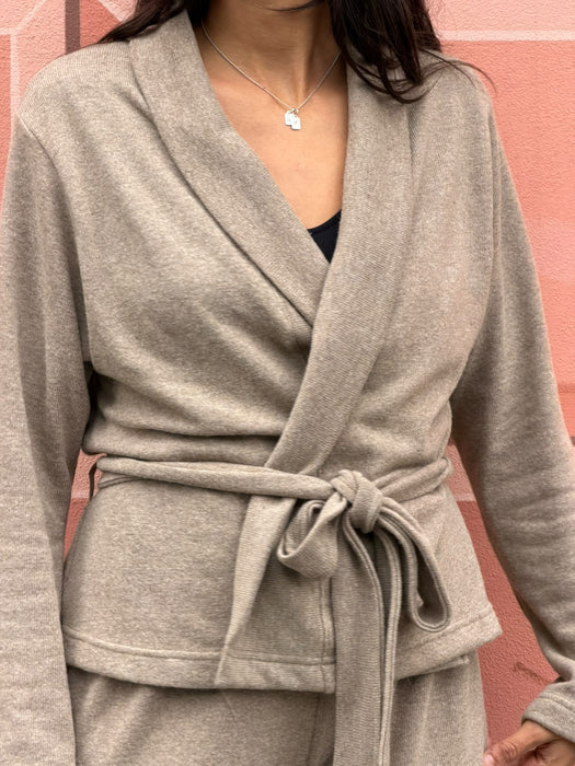 Cardigan Romeo in cashmere beige