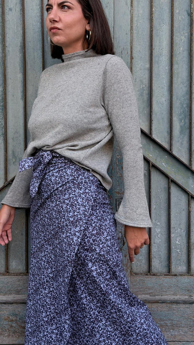 Maglia Nicole in lana grigio chiaro