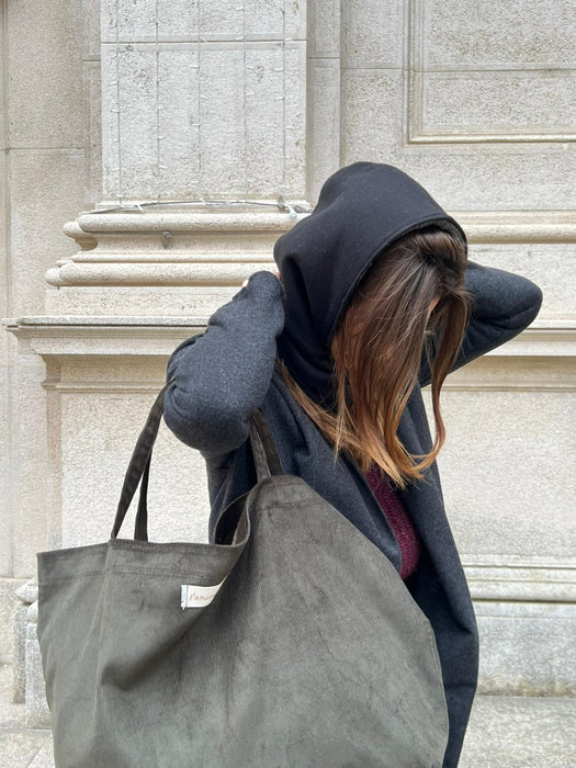 Borsa in velluto verdone