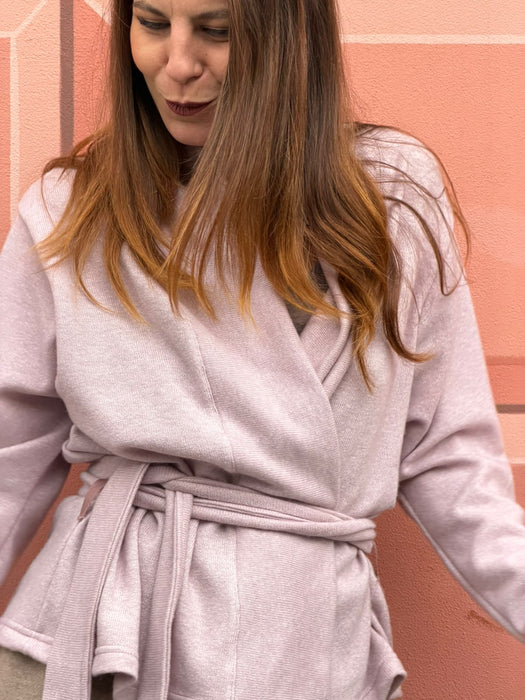 Cardigan Romeo in cashmere rosa