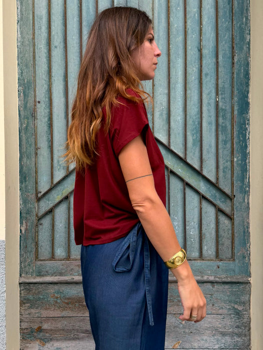 T-shirt Scatoletta rosso/mattone