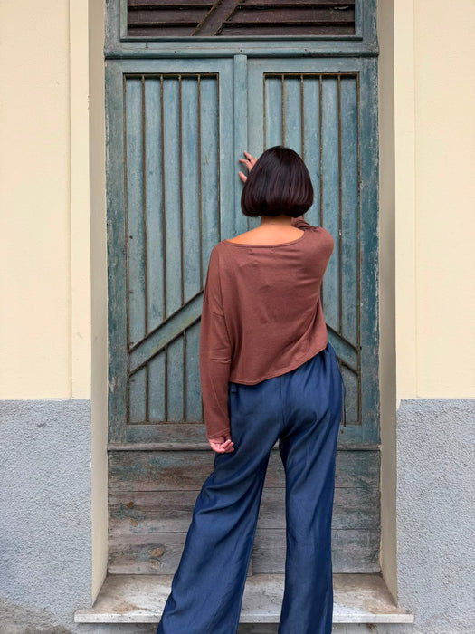 Maglia Deborah in maglina color cammello