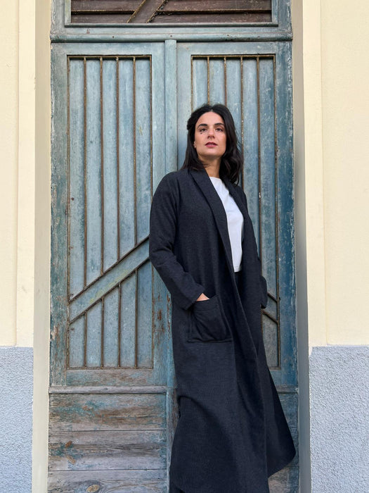 Cardigan Marinella lungo antracite