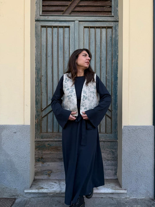 Gilet Mary Jane fiorato