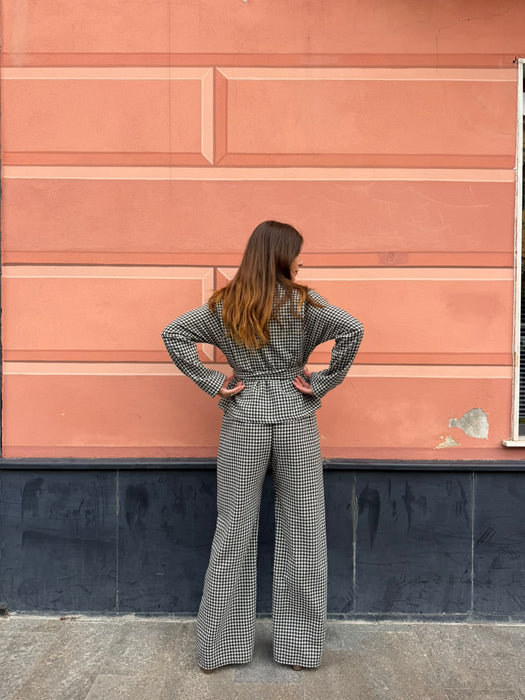 Pantaloni Mia in flanella  a quadretti
